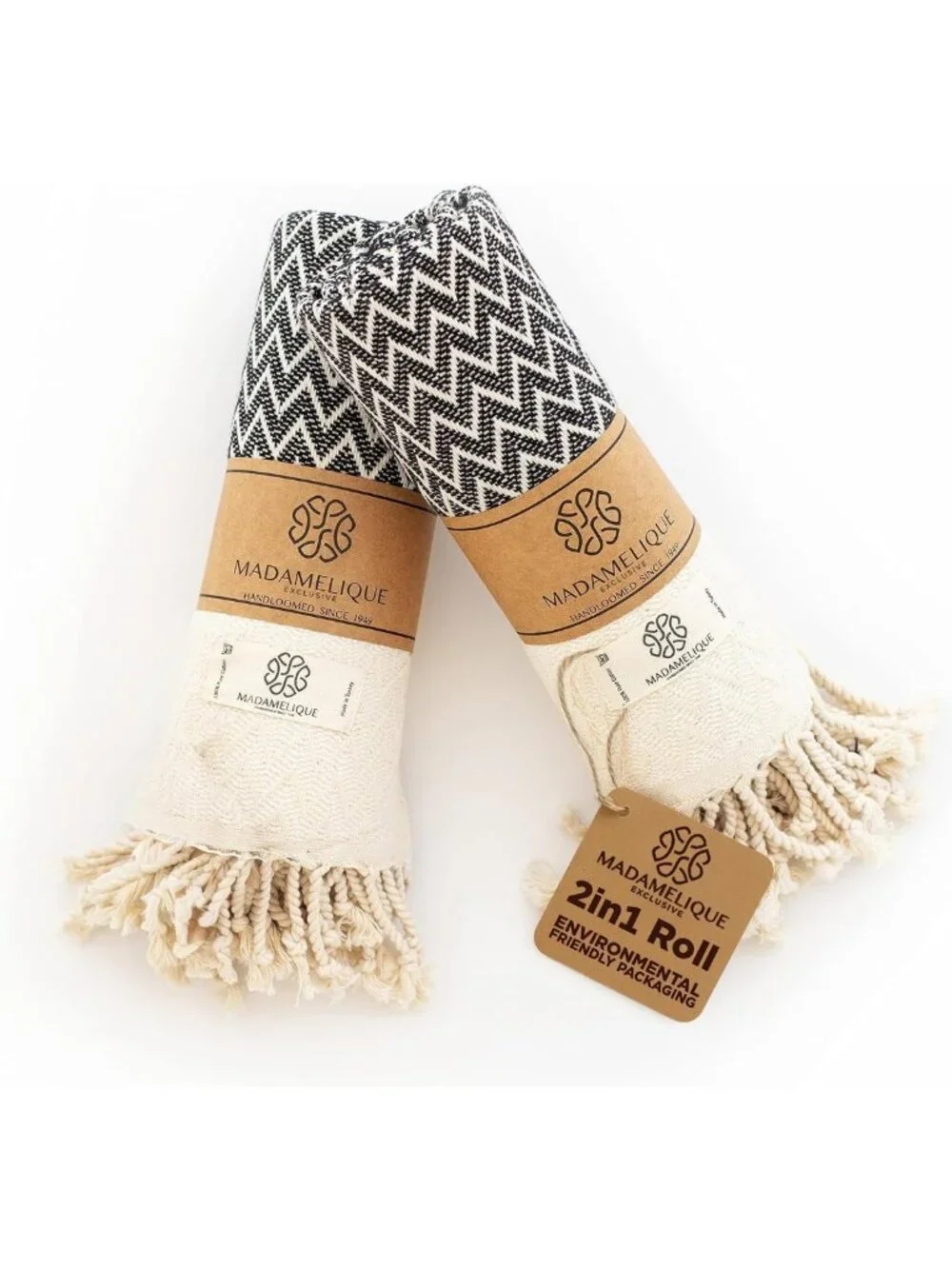 Set of 2 Decorative Hand Towels - 100% Cotton, 18x40 Inches for Bathroom